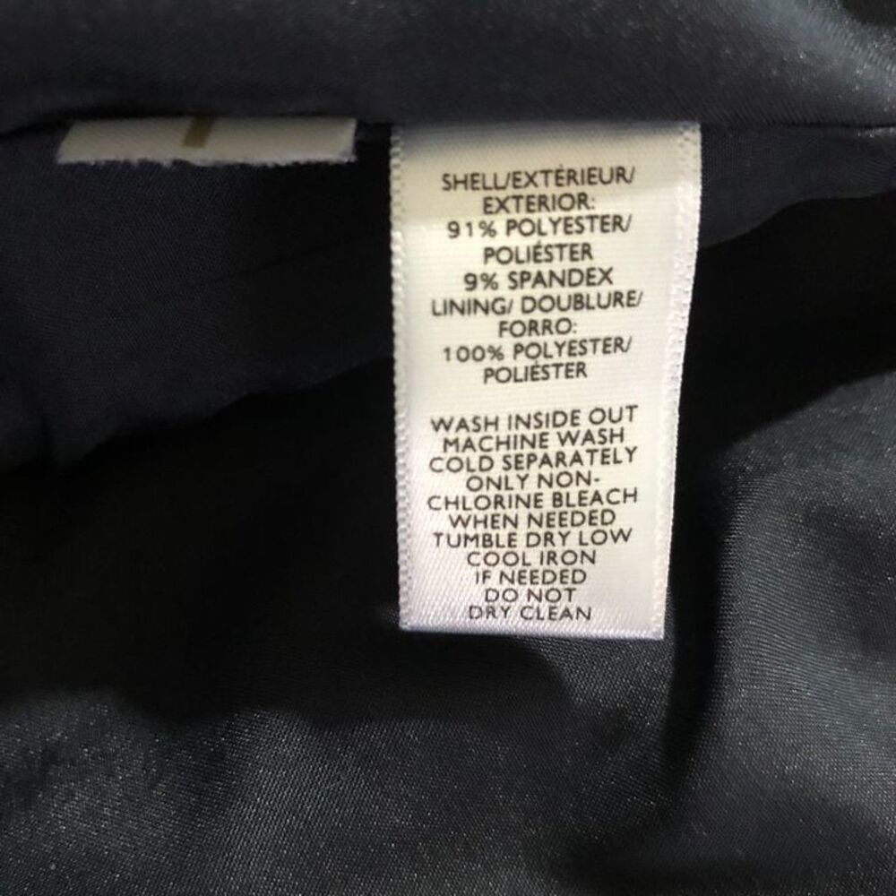Loft Navy Blue Faux Suede Wrap Skirt with Grommet Detail Size 8 - Picture 6 of 13